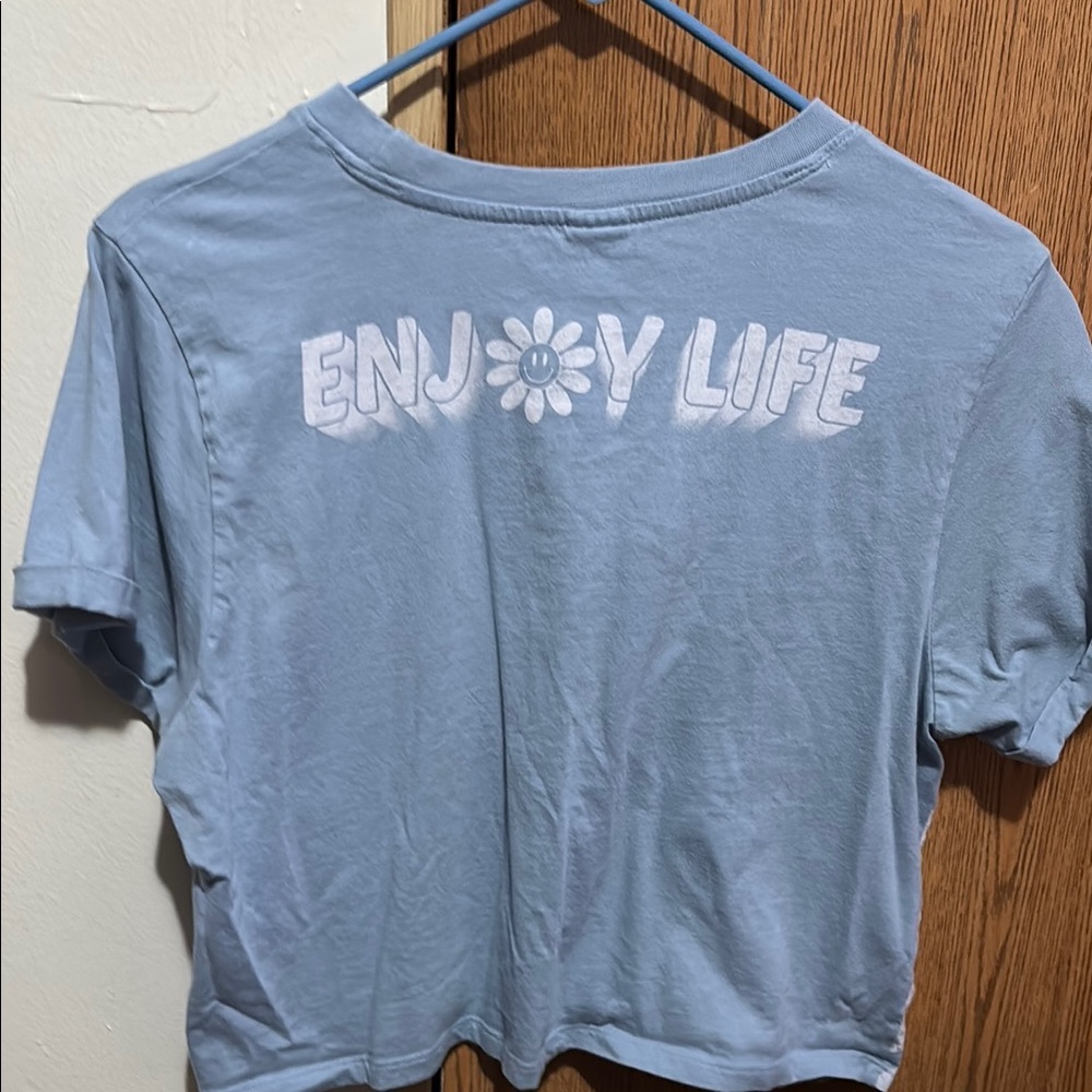 Blue 'Enjoy Life' Graphic T-Shirt